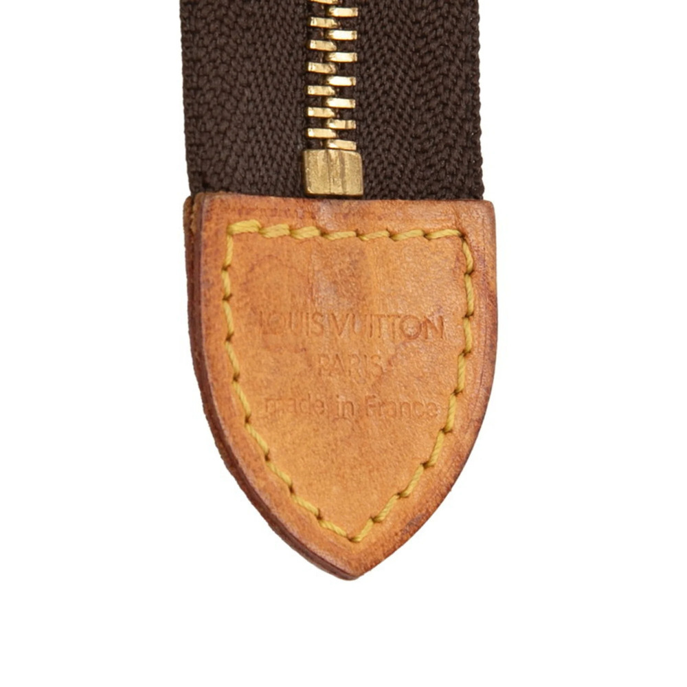 LOUIS VUITTON Brown Monogram Leather Pochette Pouch - Picture 5 of 6